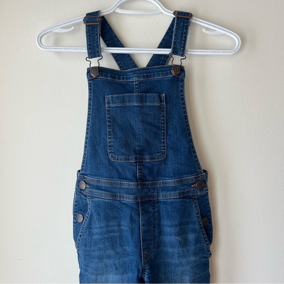 Crewcuts J.Crew girls denim overalls with pockets size 7 - Picture 2 of 11